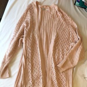 Pink cardigan